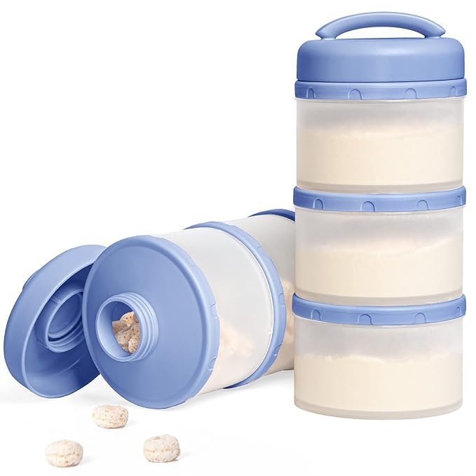 Termichy Stackable Formula Dispenser Portable Milk Powder Container, 2 Pack by Termichy