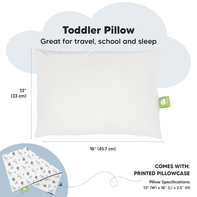 Toddler Pillow with Pillowcase - Image 3