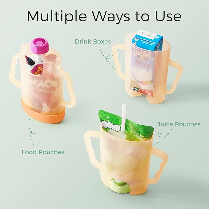 Momcozy Squeeze Pouch Holder for Food Pouches and Drink Boxes, Baby Pouch - Image 2
