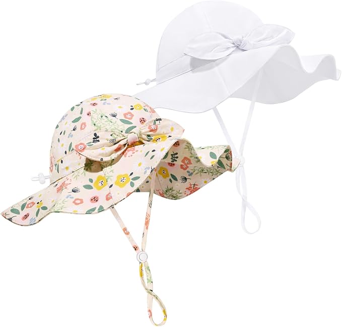 Baby Girl Sun Hat Summer Foldable Beach Hats by Weradau