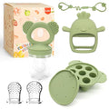 Baby Fruit/Food Feeder with Breastmilk Popsicle Molds & Teether Combo Food by HomeTTER