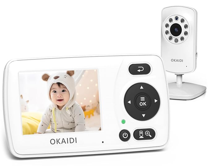 OKAIDI Video Baby Monitor with Camera and Audio, 2.4'' Portable Travel Baby by OKAIDIVideoBabyMonitor