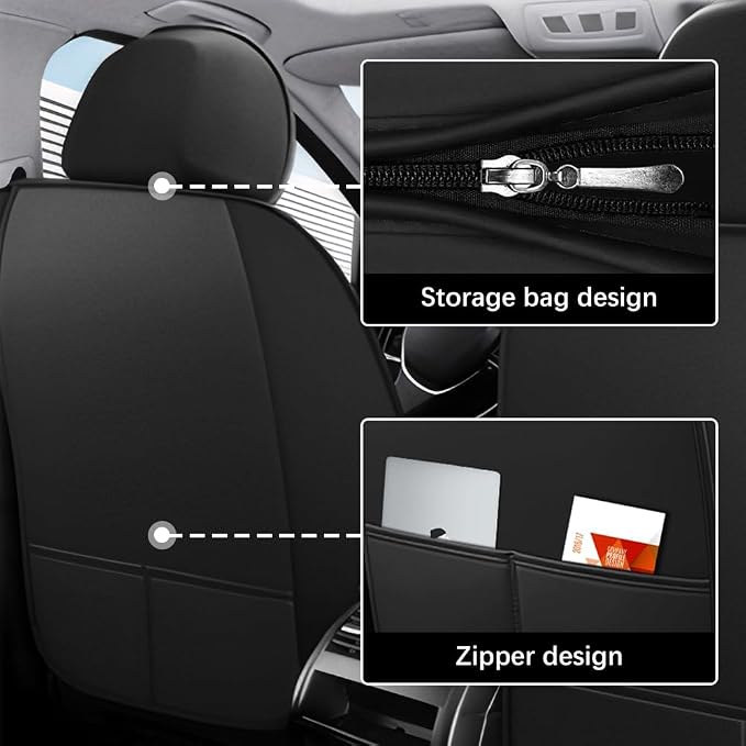 Leather Seat Cover for Ford Edge 2010-2026, Waterproof Soft Seat Covers - Image 5