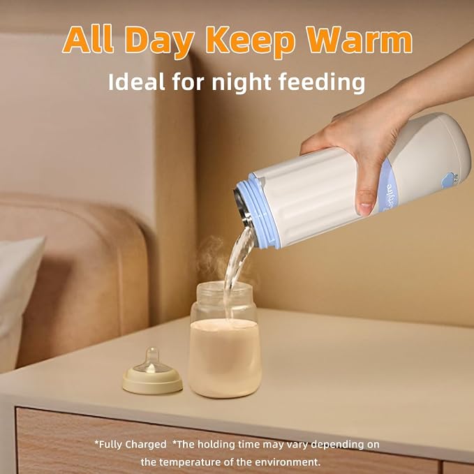 Portable Milk Warmer for Travel, New Upgrade Detachable Design, 17Oz Larger - Image 7