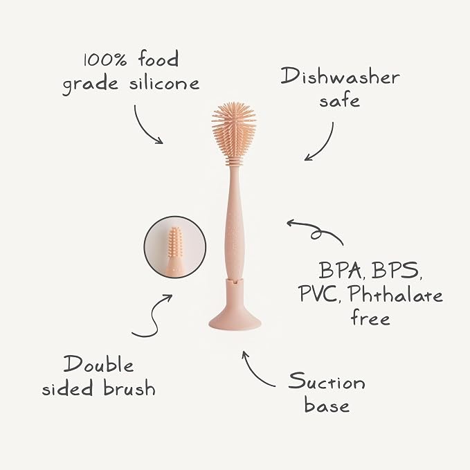 mushie Baby Bottle Brush | Soft Silicone - Image 8