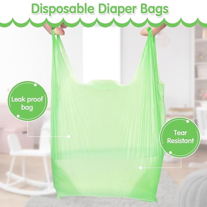 Honoson 1200 Count Baby Disposable Diaper Bags Scented Diaper Sacks - Image 4