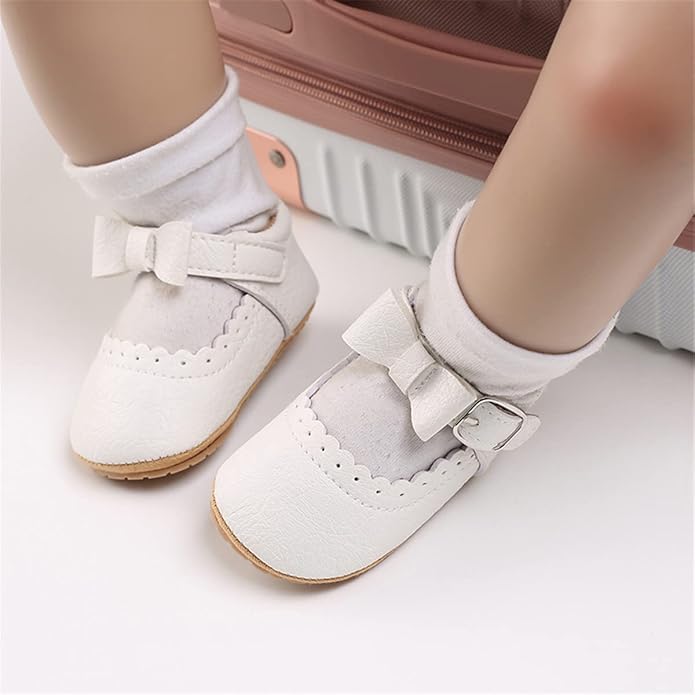 COSANKIM Baby Girls Mary Jane Flats Shoes Anti-Slip Rubber Sole Infant Toddler - Image 2