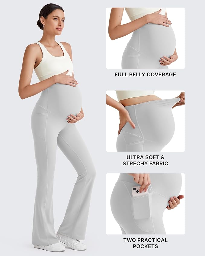 G4Free BareFeel Maternity Flare Leggings - Image 7