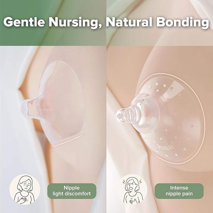 haakaa Nipple Shield Combo for Breastfeeding Newborn, Silicone Nipple Shield - Image 2
