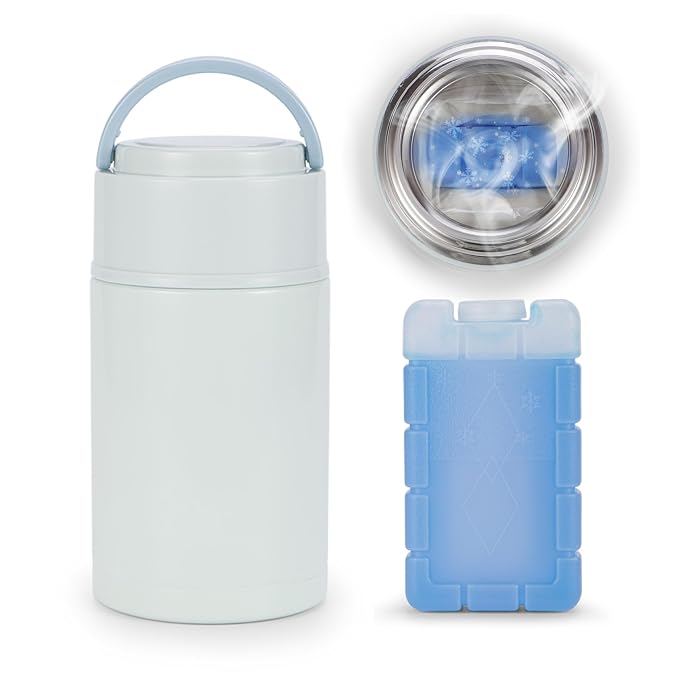 Portable Breast Milk Cooler, Stainless Steel Breastmilk Storage Keeps by SINSUFUR