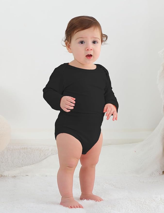 Jimonda Bamboo Baby Bodysuit Long Sleeve Infant Romper Soft Boy Girl Unisex - Image 2