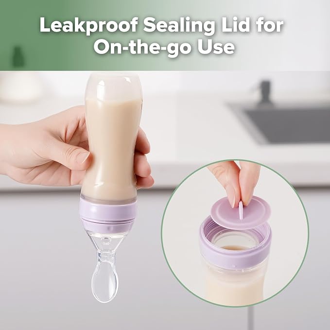 Haakaa Silicone Baby Food Dispensing Spoon Feeder 4oz - Image 6