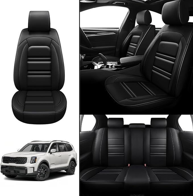 Seat Covers for kia Telluride 2020-2025 | 5-Seats Leather Seat Covers - Image 2