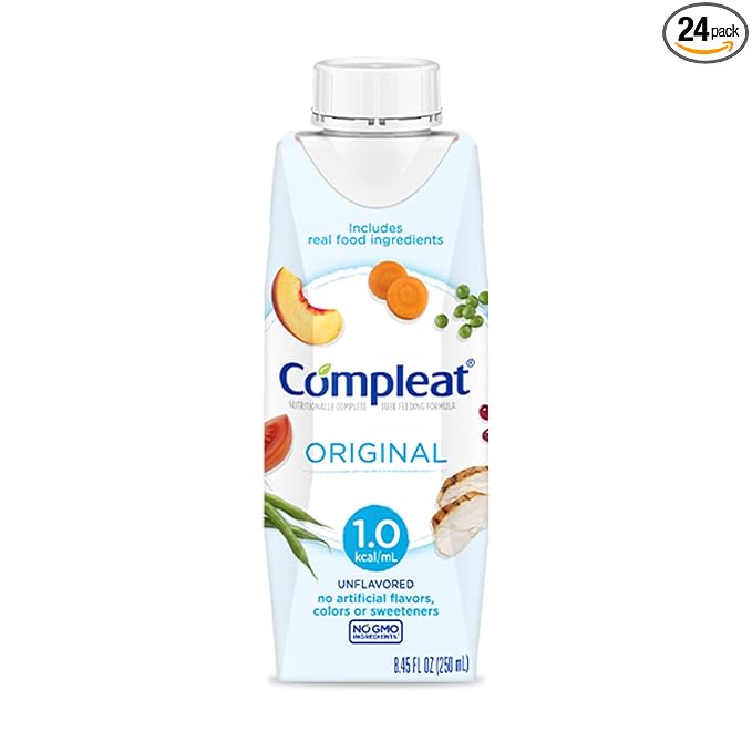 Nestle Compleat Original Tube Feeding Formula Unflavored 8.45 oz Carton 24 Ct by Compleat