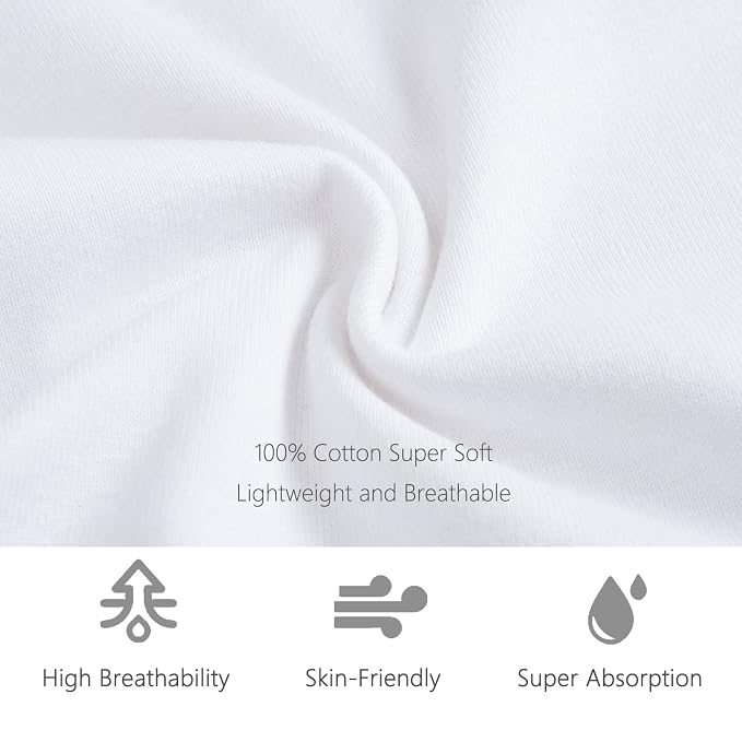 Hakochia Burp Cloths for Baby Boy & Girl Organic Cotton Large Unisex Burp - Image 9