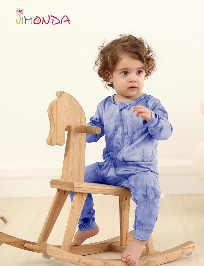 Jimonda Baby Girls Boys Footless Pajamas, Rayon From Bamboo Pjs 2 Way Zipper - Image 5