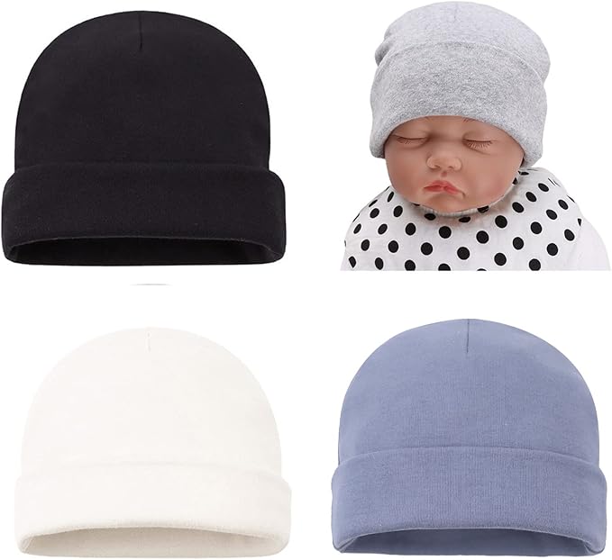 Bamery Cotton Baby Girl Hat Preemie Boys Beanie Newborn Hospital Hats Winter by Bamery