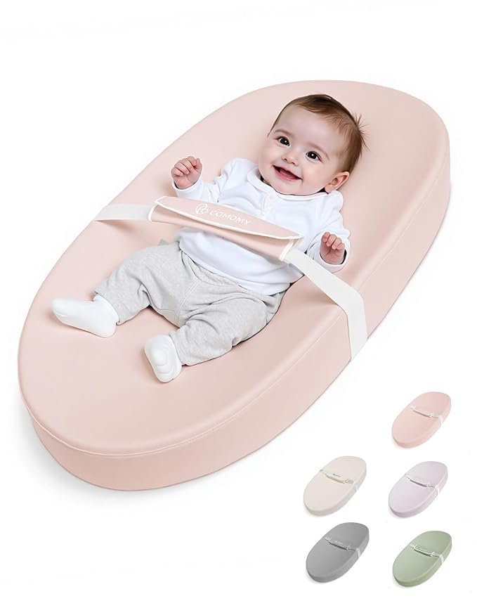 COMOMY Baby Changing Pad with Wipeable & Waterproof PU Cover, Contoured Diaper by COMOMY