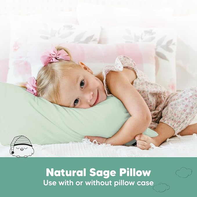 KeaBabies 2-Pack Toddler Pillow 13x18 - Image 6