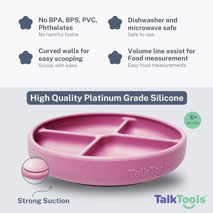 TalkTools Itsy Plate Must-Have Silicone Baby Plates - Image 2