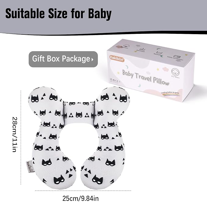 KAKIBLIN Baby Travel Pillow for Head and Neck, Upgraded Baby Support Pillow - Image 6