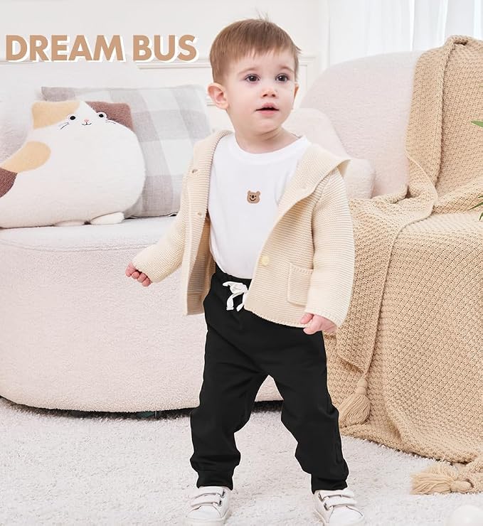 DREAM BUS Pack of 3 Toddler Jogger Pants - Image 2
