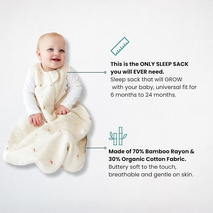 Tealbee Grow with Baby Sleep Sack – Adjustable Fit 6–24 Months - Image 2