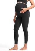 POSHDIVAH Women's Creamluxe Maternity Leggings 25"/28" Over The Belly Pregnancy by Poshdivah
