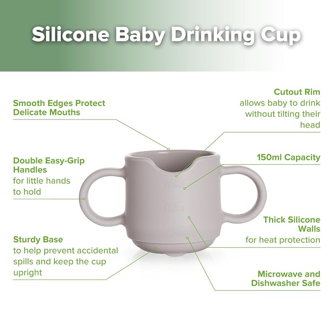 haakaa Silicone Toddler Cups, BPA Free Drop-Proof Training Open Cups - Image 4