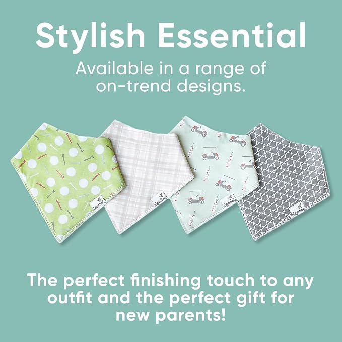 Copper Pearl 4 Pack Soft Cotton Baby Bibs - Image 6