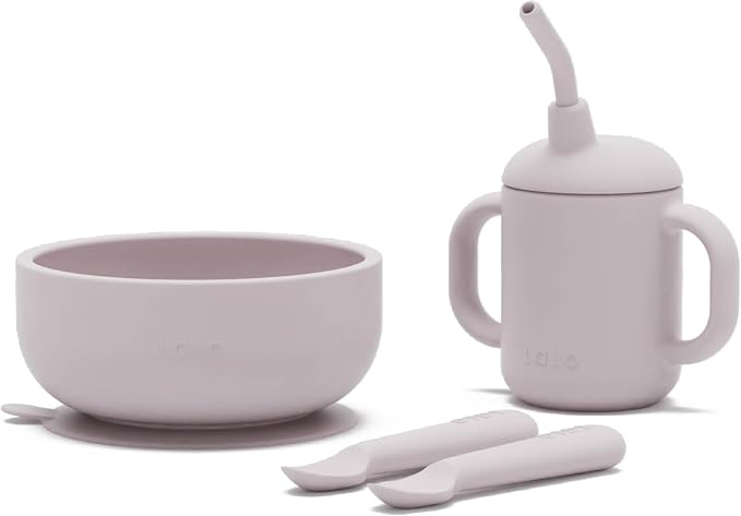 Lalo First Bites Silicone Baby Feeding Set by Lalo