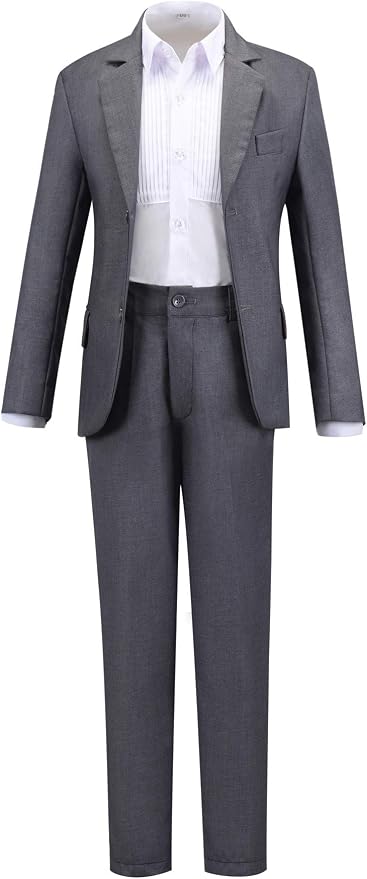 Visaccy Boys Suits Slim Fit Dress Clothes Ring Bearer Outfit - Image 6