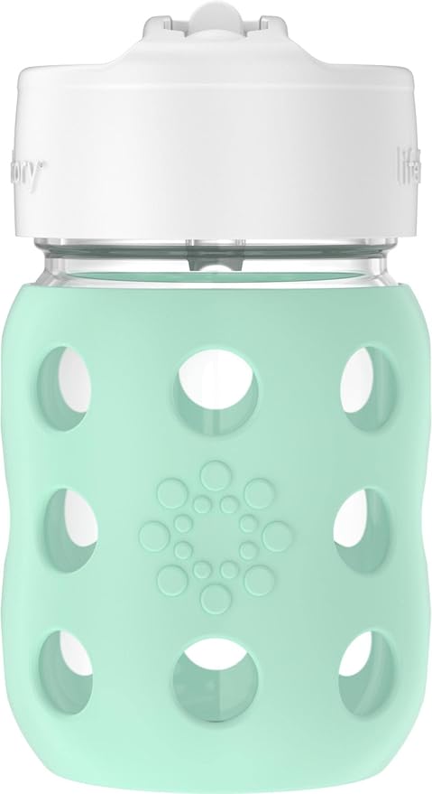 Lifefactory 8-Ounce Wide Neck Glass Baby Bottle - Image 2