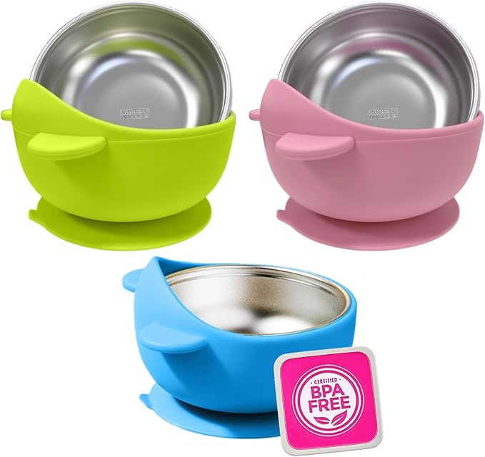 Stainless Steel Baby Bowls by Unknown
