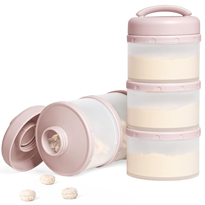 Termichy Stackable Formula Dispenser Portable Milk Powder Container, 2 Pack by Termichy