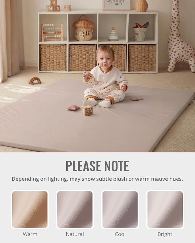 Blissful Diary Vegan Leather Baby Play Mat, Waterproof and Wipe-Clean - Image 7