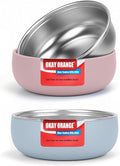 Non-Toxic Toddler Bowls with Non-Slip Base | Stainless Steel Baby Bowls by Unknown