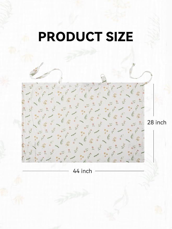 TILLYOU Muslin Nursing Cover for Baby Breastfeeding, 100% Cotton Breathable - Image 8