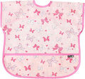 Short Sleeve Waterproof Bib for Toddlers – Feeding Apron for Mealtime, by Plie
