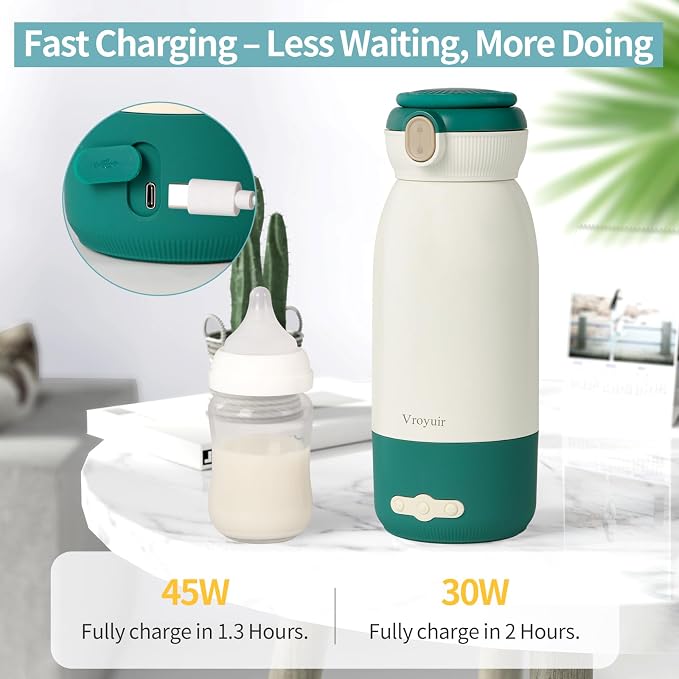 Portable Bottle Warmer with Precise Temp Control - 17 Oz Travel Warmer - Image 4