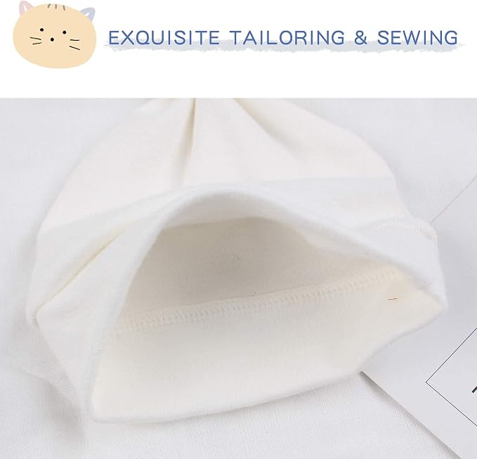 JANGANNSA Newborn Baby Hat Infant Baby Boys Beanie Top Knot Stretchy Hats - Image 5