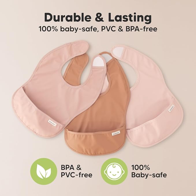 3-Pack Waterproof Baby Bibs for Eating - Image 9