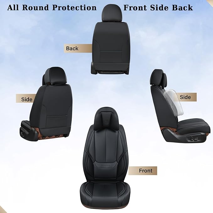 Coverado Car Seat Covers 5 Pieces, Full Set Universal Seat Covers - Image 8