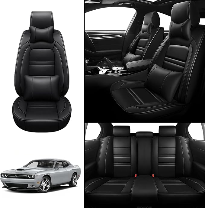 Car Seat Covers for Dodge Challenger 2008-2023 | 5-Seats Seat Covers, - Image 2