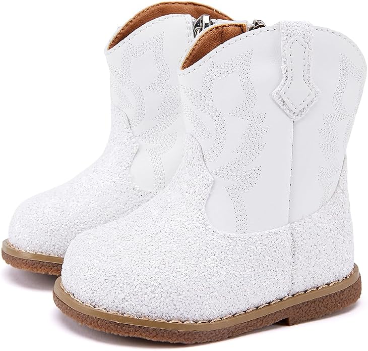 BMCiTYBM Baby Cowboy Cowgirl Boots Infant Western Shoes Boys Girls Round Toe by BMCiTYBM