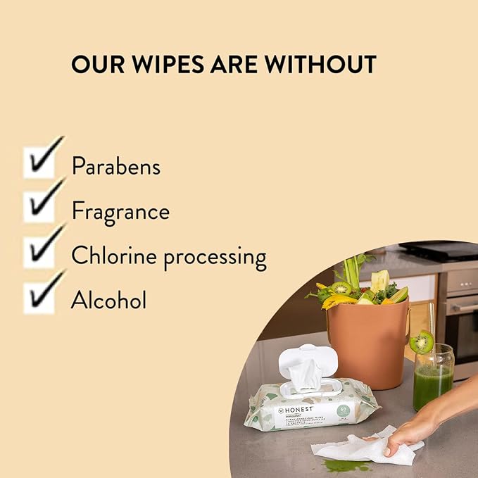 The Honest Company Clean Conscious Multi-Use Wipes, Unscented Hypoallergenic - Image 7