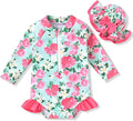 Aalizzwell Baby Girls Long Sleeve One Piece Swimsuit by Aalizzwell