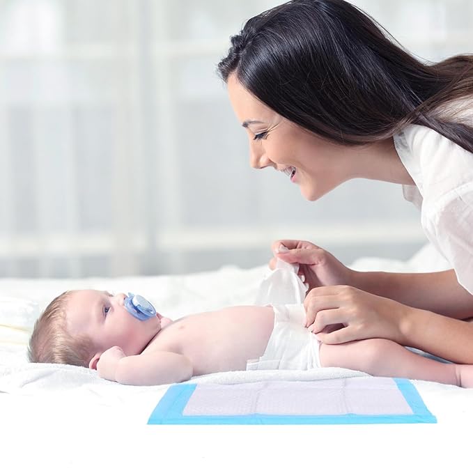 Rocinha 100 Pack Disposable Changing Pads Baby Disposable Underpads Waterproof - Image 5