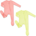 HAPIU Rayon from Bamboo Baby Footed Pajamas, 2 Way Zipper YKK, Footie by HAPIU