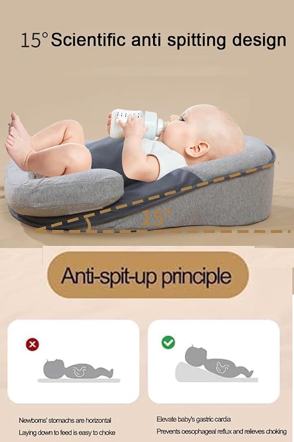 Baby Feeding Support Pillow, Anti Overflow Feeding Pillow, Nursing Pillow - Image 3